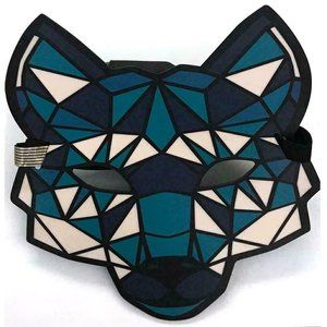 Sound Reactive LED Mask Sound Activated Street Dance Cat Face Halloween Party.